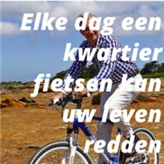 Elke dag een kwartier fietsen kan uw leven redden