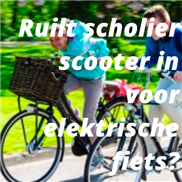 Ruilt scholier scooter in voor elektrische fiets?