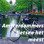 Amsterdammers fietsen het meest