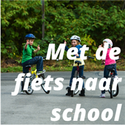 Met de fiets naar school