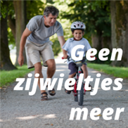 Geen zijwieltjes meer