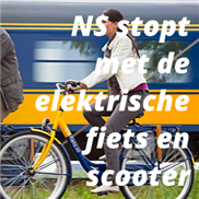 NS stopt met de elektrische fiets en scooter